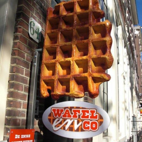 Advertising Outdoor Belgian Fiberglass Waffle