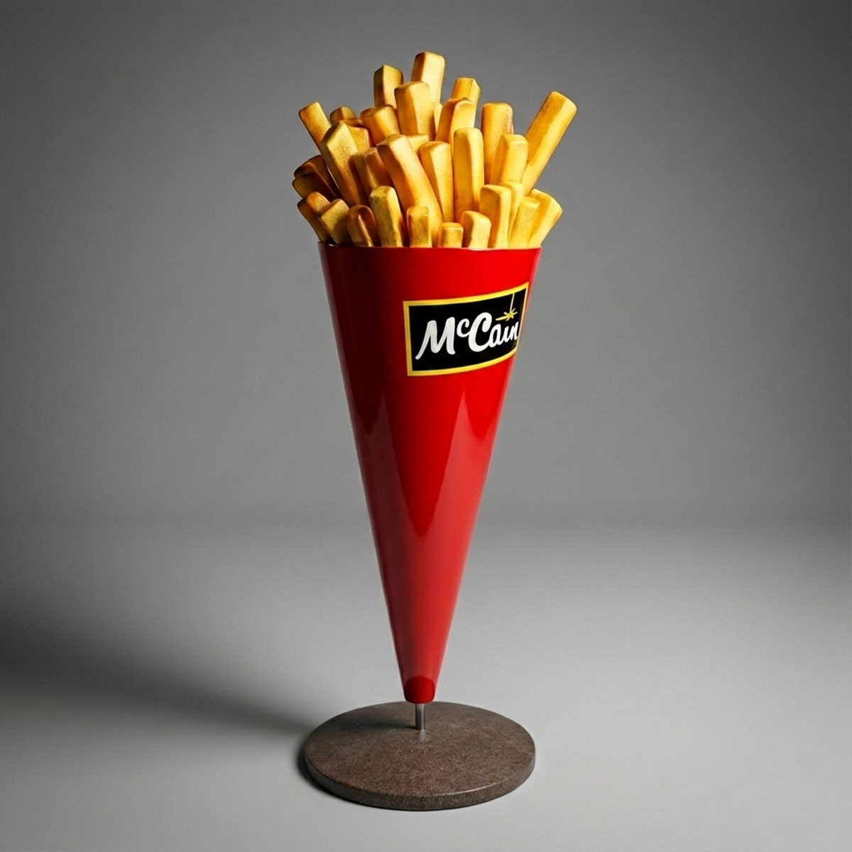 Advertising Fries On Mobile Base Figure