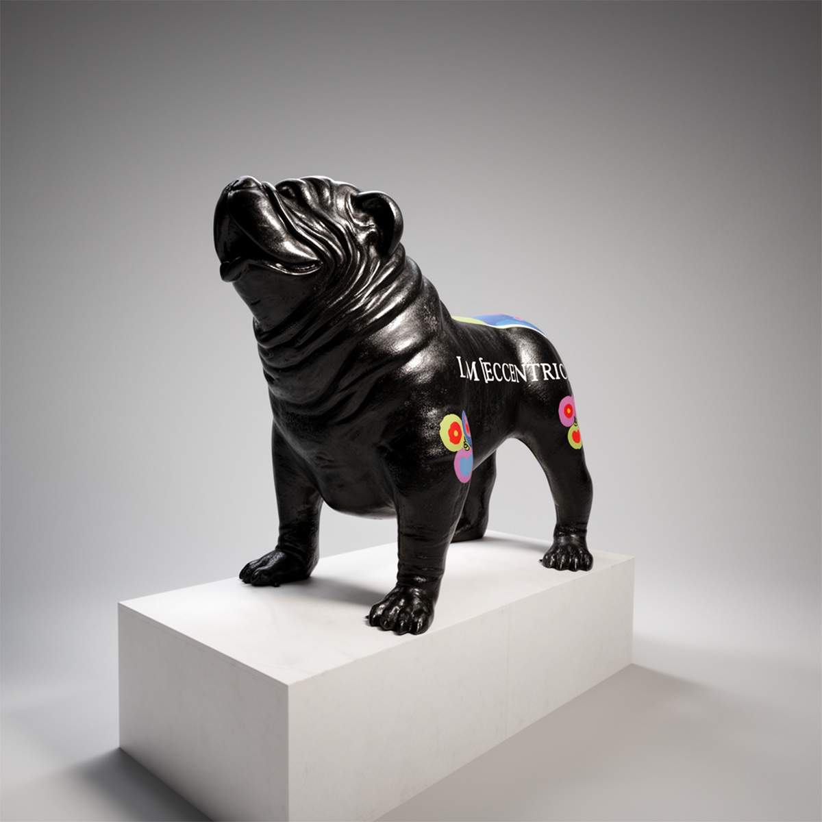 Large Decorative Bulldog USA Pop Art Figure - Image 5