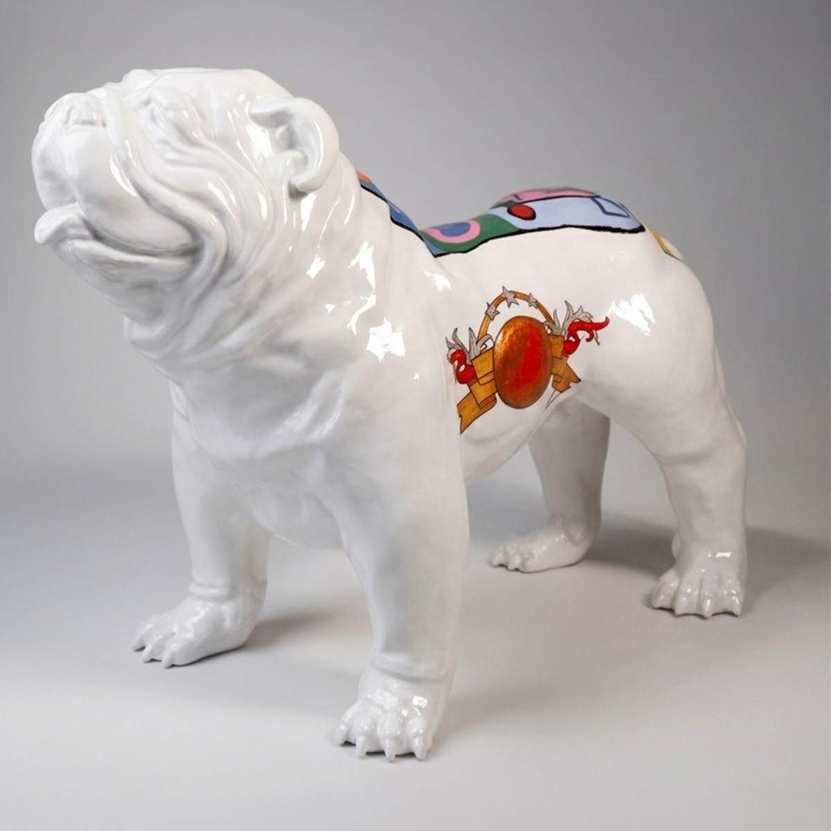 English Bulldog Resin Figure - Pop -art Edition - Image 2