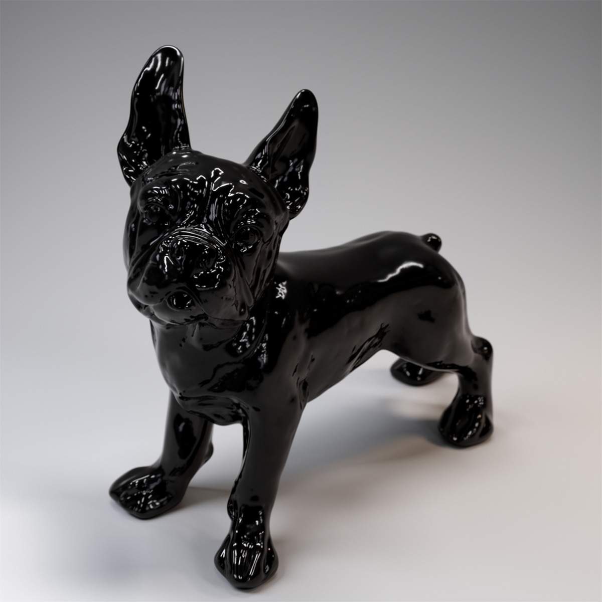 Small Decorative French Bulldog Figure