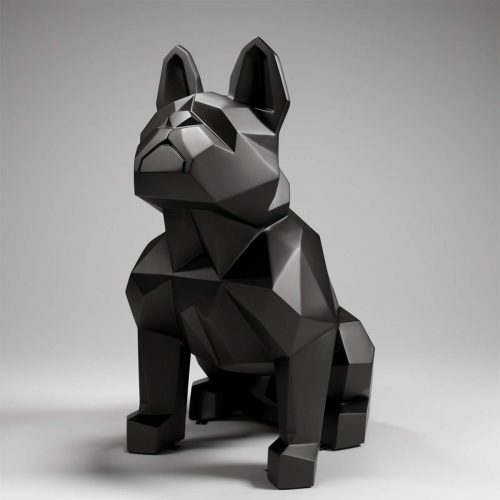 Geometric French Bulldog - Solid Color Dog