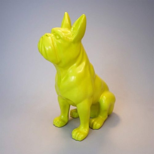 Middle size seated bulldog