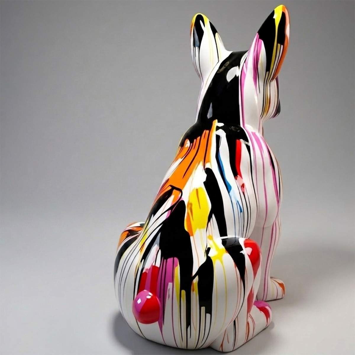 Dog - Sitting Bulldog Figurine SL, Multicolor Version - Image 2