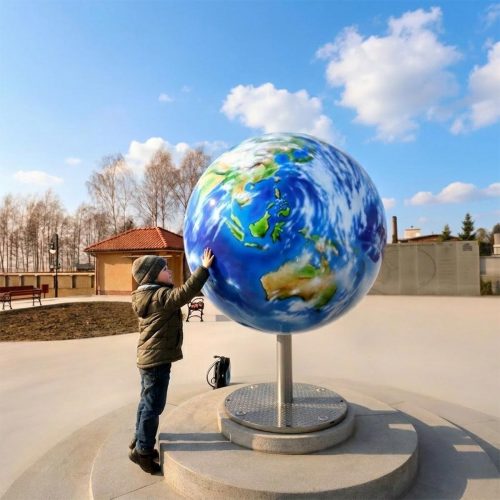Large Fiberglass City Decoration Globe Ø-150cm