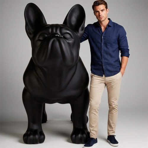 Large French Bulldog - One Color