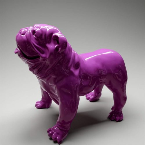 English Bulldog Resin Figure - Single Color.