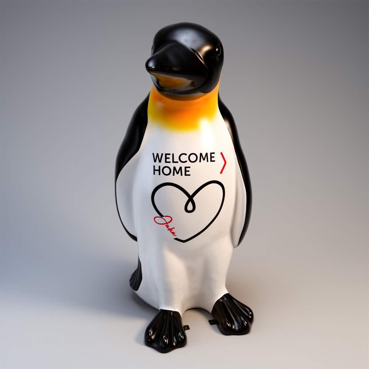 Large Fiberglass Penguin Figure - 170cm - Image 2