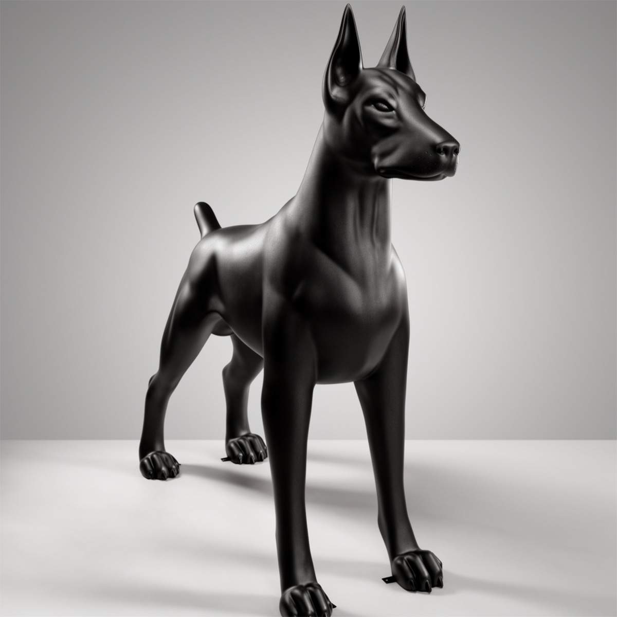 Large Decorative Doberman Figure - Image 2