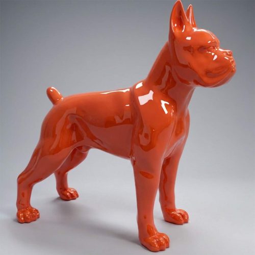 Boxer Dog Figure Standing - Single Color