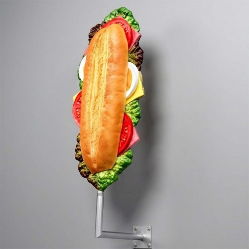 Large fiberglass sandwich statue