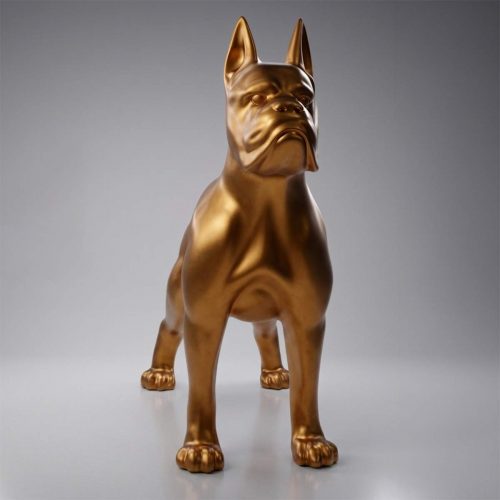 Boxer Dog Figure Standing - Single Color