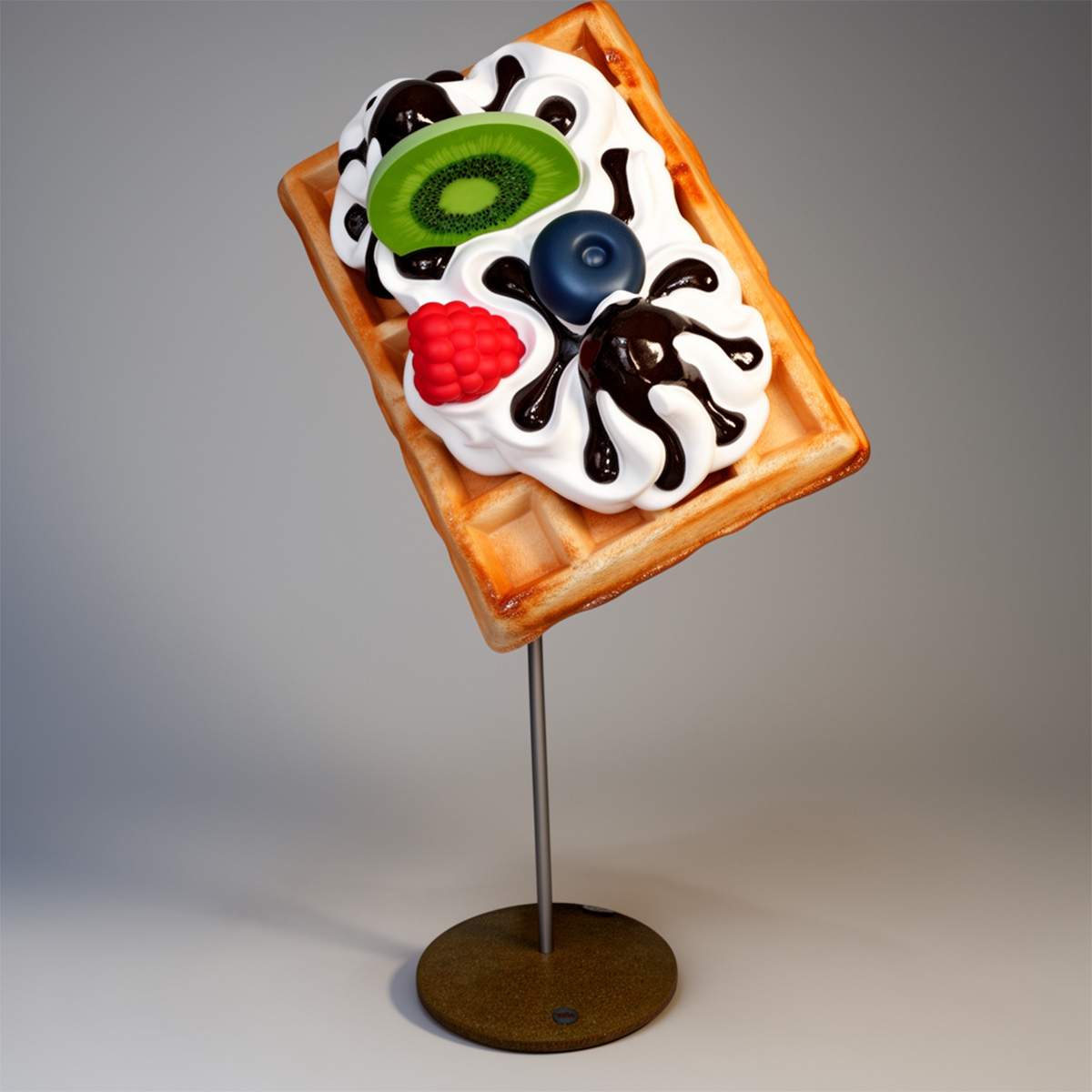 Large Advertising Waffle Z Owocami Figure - Image 3