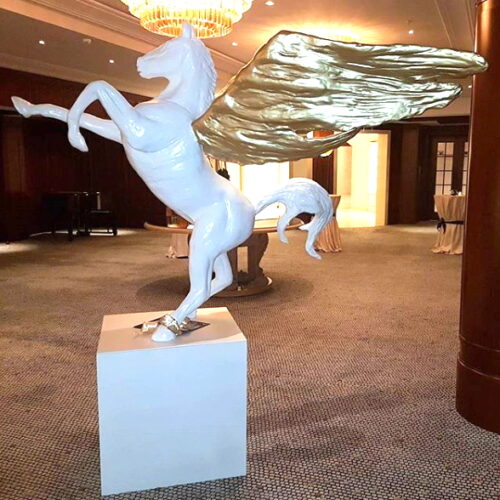 Decoration fiberglass statue pegasus