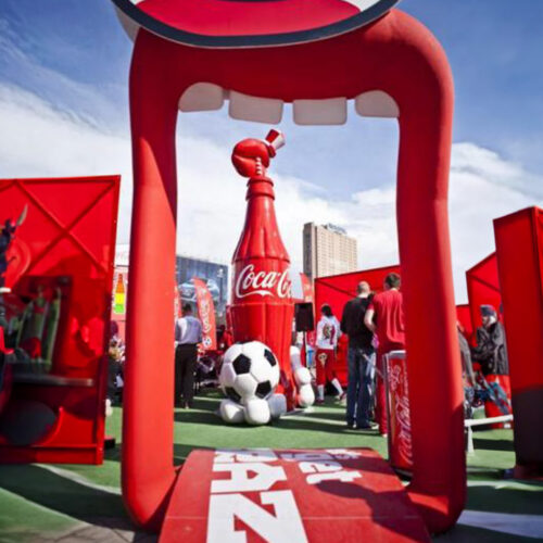 Large Coca-Cola bottle - advertising 3D figure