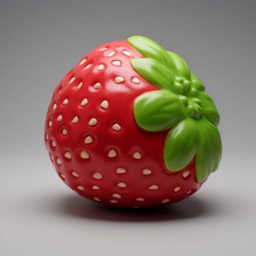 Resin Advertising Strawberry Figure Small