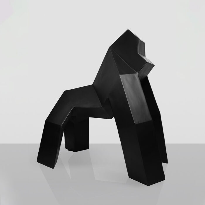 Fiberglass Origami Gorilla Large Sculpture - Image 2