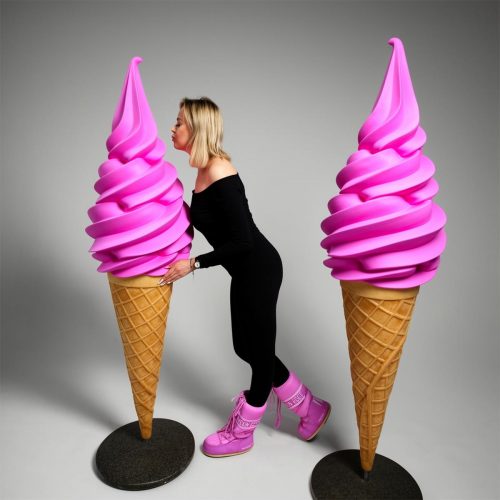 Advertising Soft Ice Cream Fiberglass Figure