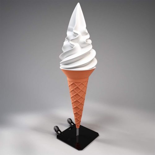 Small Italian Advertising Fiberglass Ice Cream