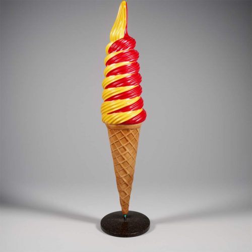 Advertising Model of American/Swirl Ice Cream - Mango