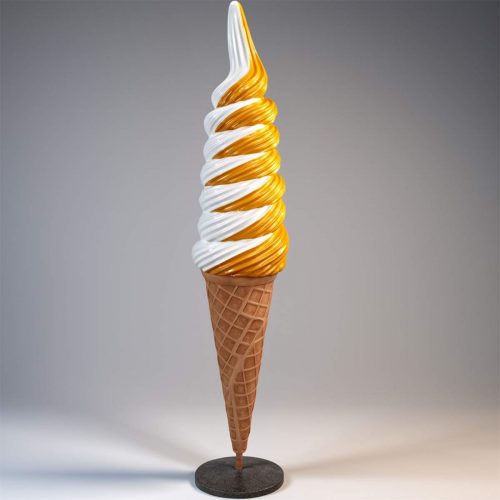 Advertising Model of American/Swirl Ice Cream - Mango