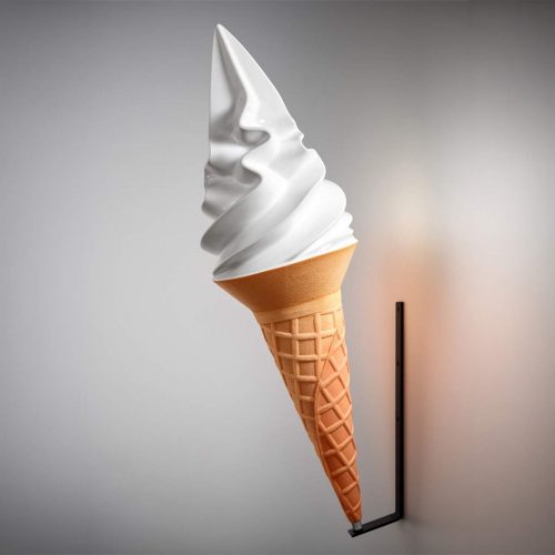 Small Italian Advertising Fiberglass Ice Cream