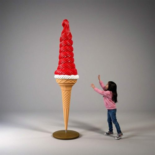 Floor Mounted Large Advertising Ice Cream