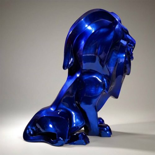 Fiberglass Large Modern Lion Sculpture
