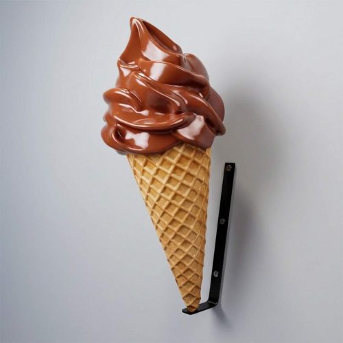 Chocolate Soft Serve Ice Cream Advertisement Figure