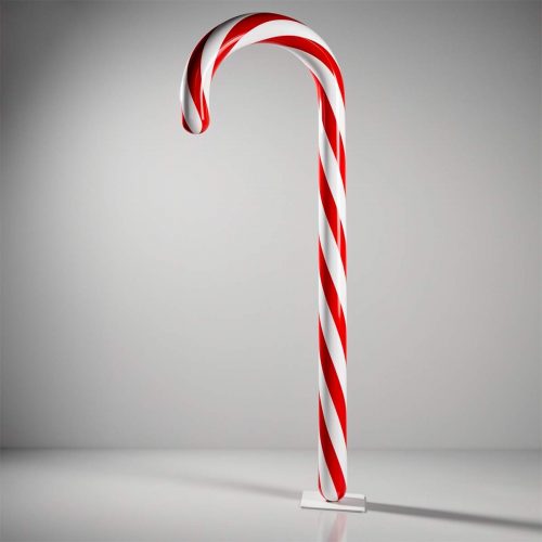 Christmas Candy Cane on Base