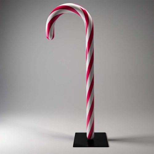 Christmas Candy Cane on Base