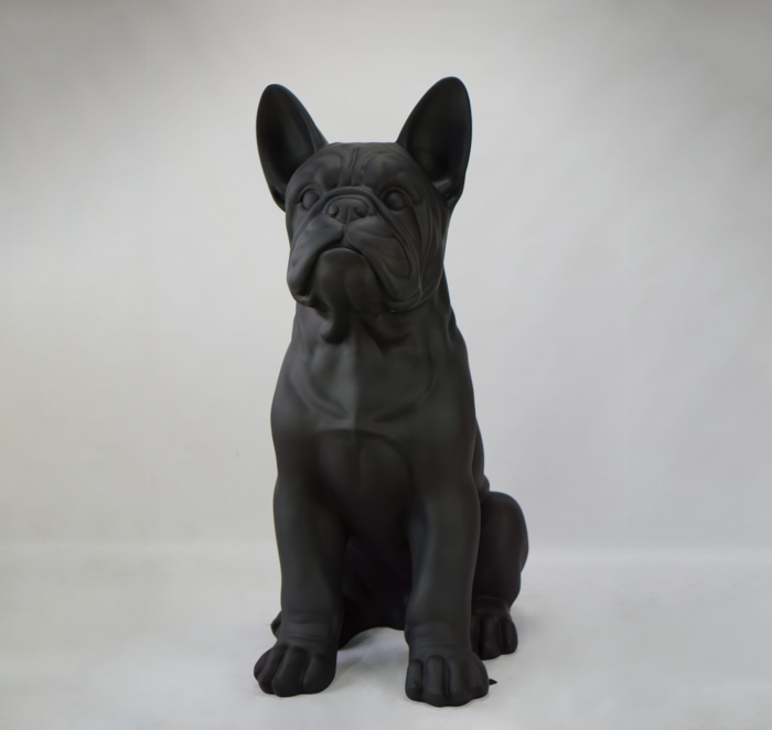 pies Duża figura bulldog francuski „Juki”- wersja jednokolorowa