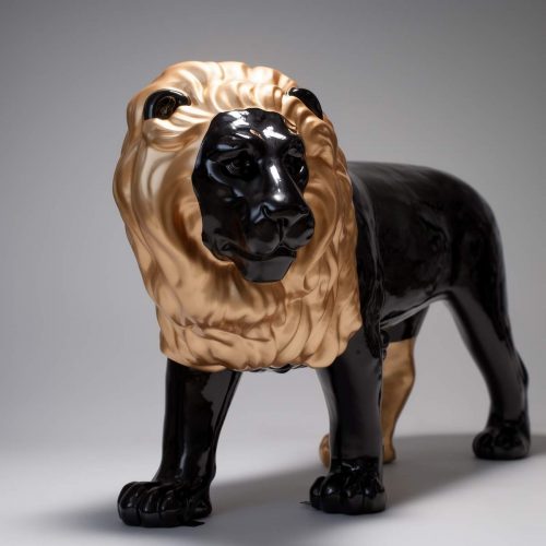 Lion with golden mane