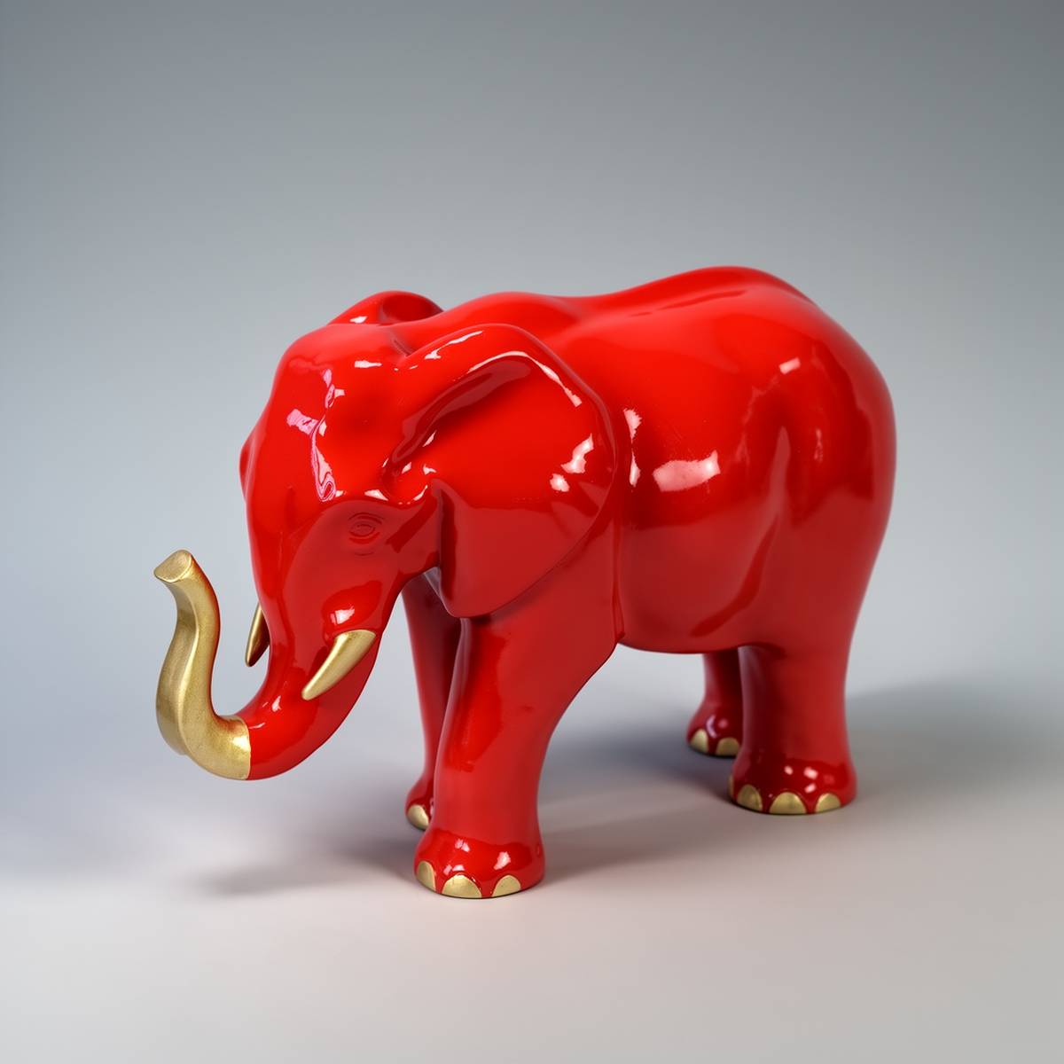 Small Decorative Elephant Standing Figure - Image 2