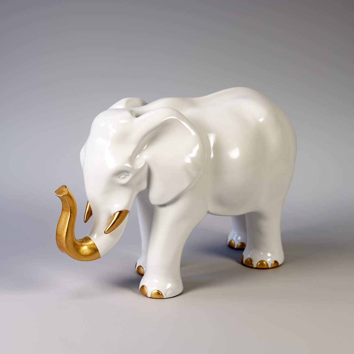 Small Decorative Elephant Standing Figure - Image 3