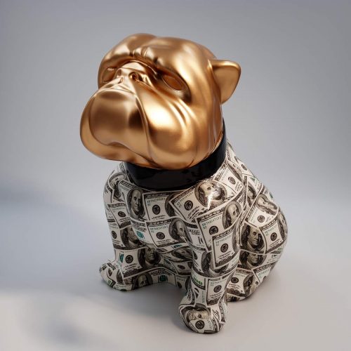 Bulldog Angelo 60cm dog - Dollars