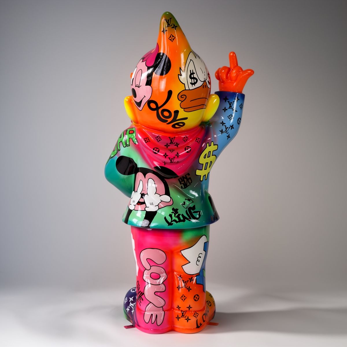 Large Decorative Gnome F**k You Looney Tunes Figure - Image 2