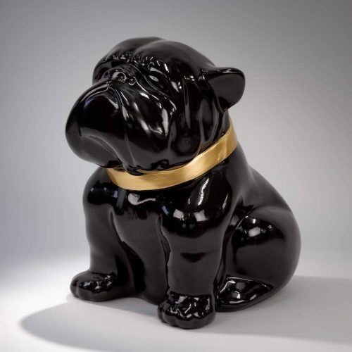 Bulldog Angelo 60cm dog - painted gloss