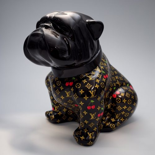 Bulldog Angelo Dog 60cm - Cherry Monogram