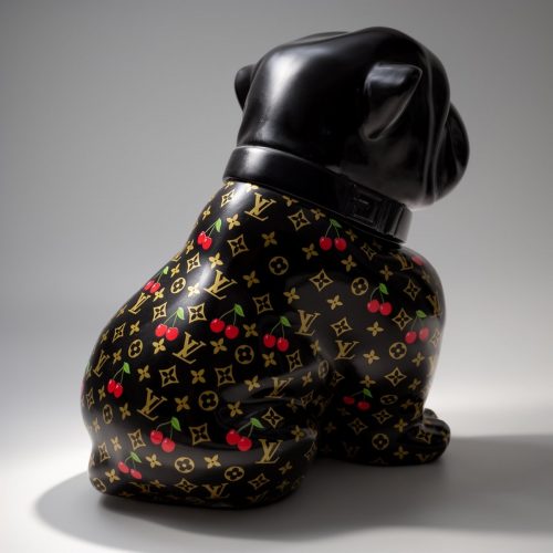 Bulldog Angelo Dog 60cm - Cherry Monogram