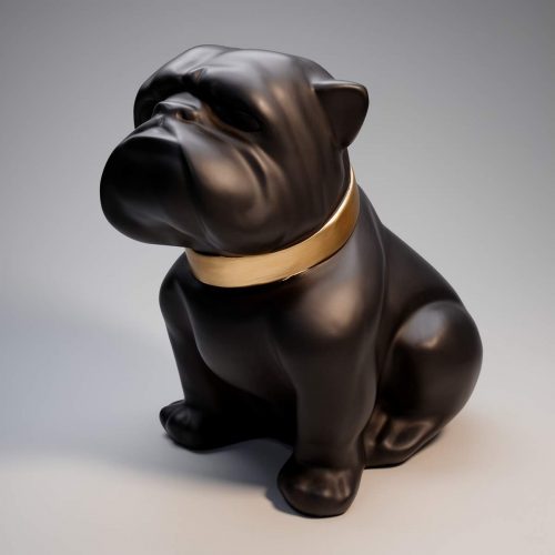 Dog Bulldog Angelo 60cm - Matte Painting