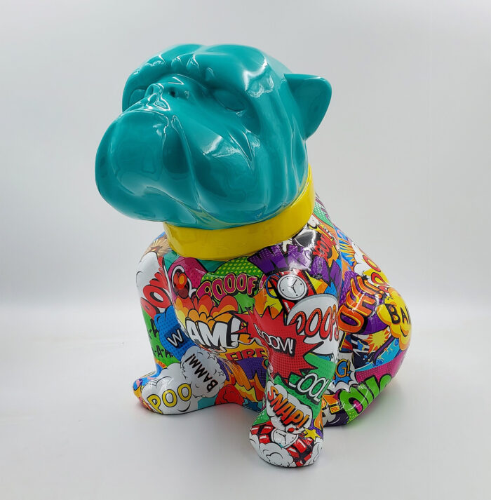pies Bulldog Angelo 60cm - Pop art