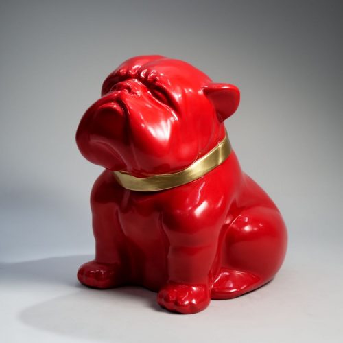 Bulldog Angelo 40cm dog - painted gloss