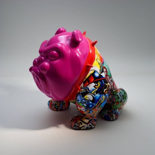Bulldog Avella Dog 55cm - graffiti