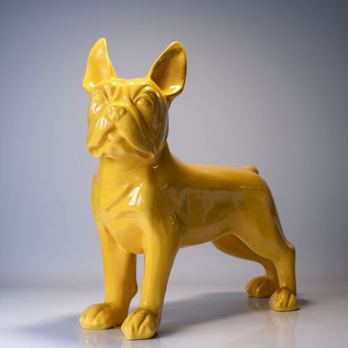 Large figure of a French Bulldog - Yellow