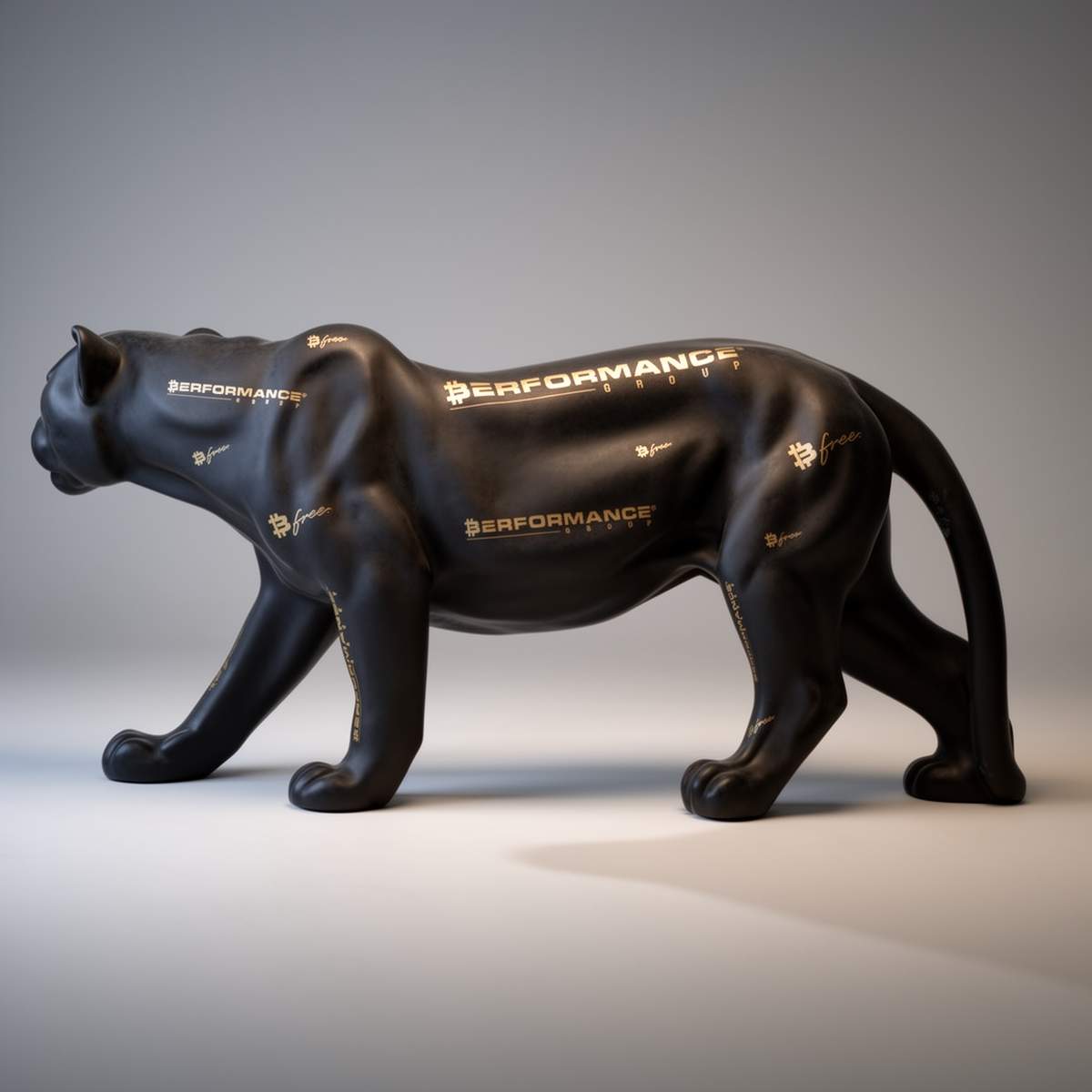 Life Size Standing Panther Performance Decorative Figure - Image 4