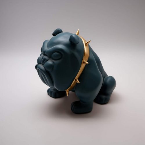 Dog Bulldog Avella 22cm - Matte Green