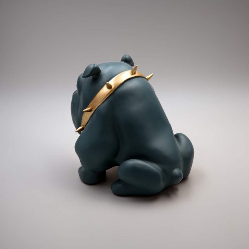 Dog Bulldog Avella 22cm - Matte Green