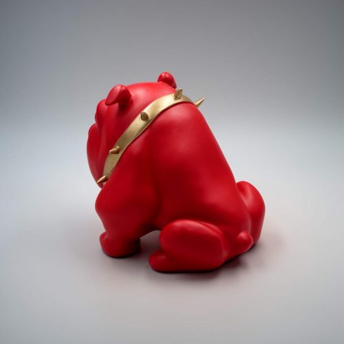 Bulldog Avella 55cm dog - red mat