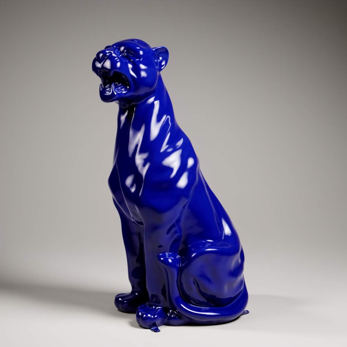 Decorative Panther Sitting XXL Figure - Image 2